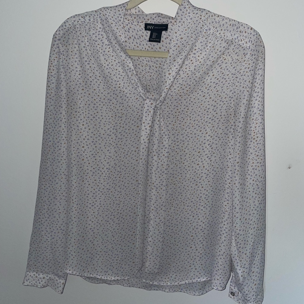 Light Floral Work Blouse